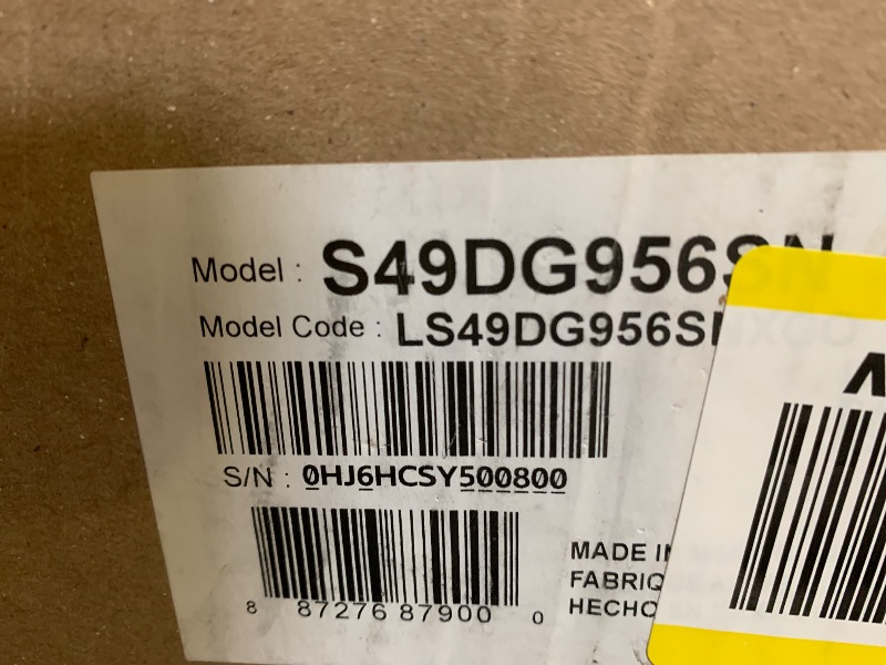 Photo 1 of Samsung 49-Inch Odyssey G9 (G95SD) Series QD-OLED G-Sync Compatible Curved Gaming Monitor, 240Hz, 0.03ms, Dual QHD, Glare Free, FreeSync Premium Pro, Ergonomic Stand,LS49DG956SNXGO,2024, 3 Yr Warranty