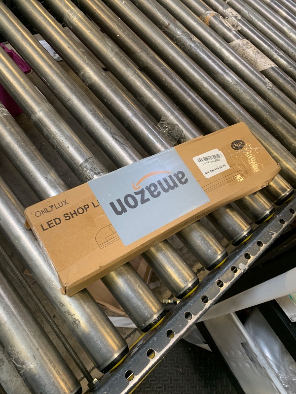 Photo 1 of ONLYLUX LED Shop Lights, LED Tube Light 25W 6000K, Garage Lighting, Super Bright, Under Cabinet Lighting, Linkable with Plug Shop Lights for Garage Workbench Workshop Basement (2 Pack)