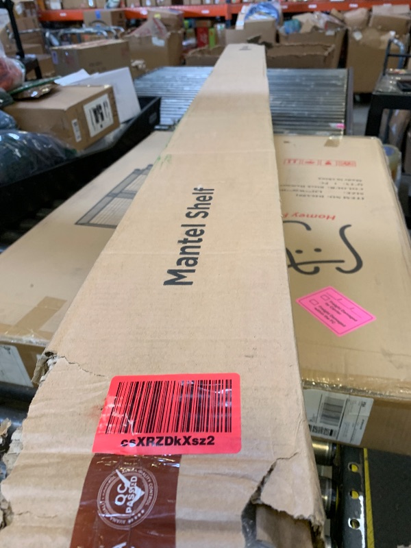 Photo 1 of Avana Rustic Fireplace Mantle Shelf - 84 Inches, Handcrafted Wood - Decorative Wall Shelf for Home - Farmhouse Mantel Decor - 84 X 8 X 5 - Rustic Traditional