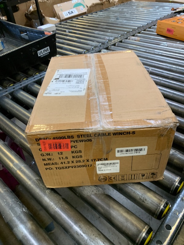 Photo 1 of XPV AUTO 12V 4500LBS Steel Rope Electric Winch for Towing ATV/UTV Off Road with Wireless Remote Control Mounting Bracket IP67 Waterproof Electric Winch with 4-Way Roller Fairlead