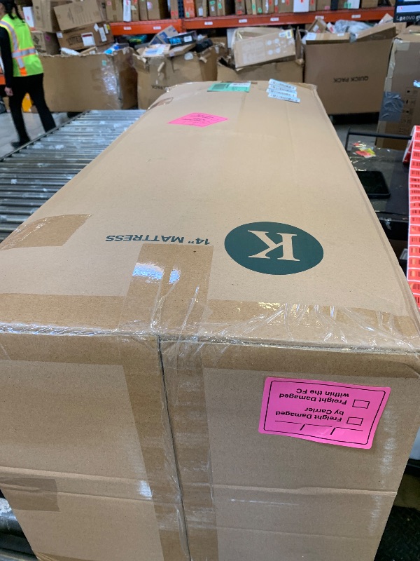 Photo 1 of Zinus Lumbar+ Premium 14 Inch Memory Foam Mattress, Lumbar Support, Targeted Pressure Relief, Cooling Gel and Green Tea, Cool-to-The-Touch Cover, Medium Firm Feel, CertiPUR US Certified, King