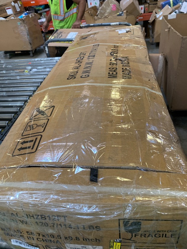 Photo 1 of ALTLER Trampoline Outdoor 12FT 14FT with Enclosure and Ladder, ASTM Approved Recreational Trampoline for Kids and Adults, Anti-Rust Coated Frame