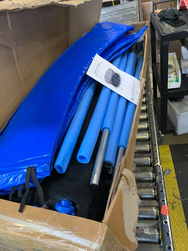 Photo 1 of ALTLER Trampoline Outdoor 12FT 14FT with Enclosure and Ladder, ASTM Approved Recreational Trampoline for Kids and Adults, Anti-Rust Coated Frame