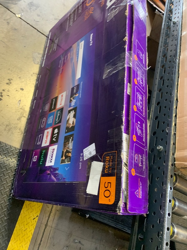 Photo 1 of Roku Smart TV – 50-Inch Select Series, 4K HDR TV – RokuTV with Enhanced Voice Remote – Flat Screen LED Television with Wi-Fi for Streaming Live Local News, Sports, Family Entertainment