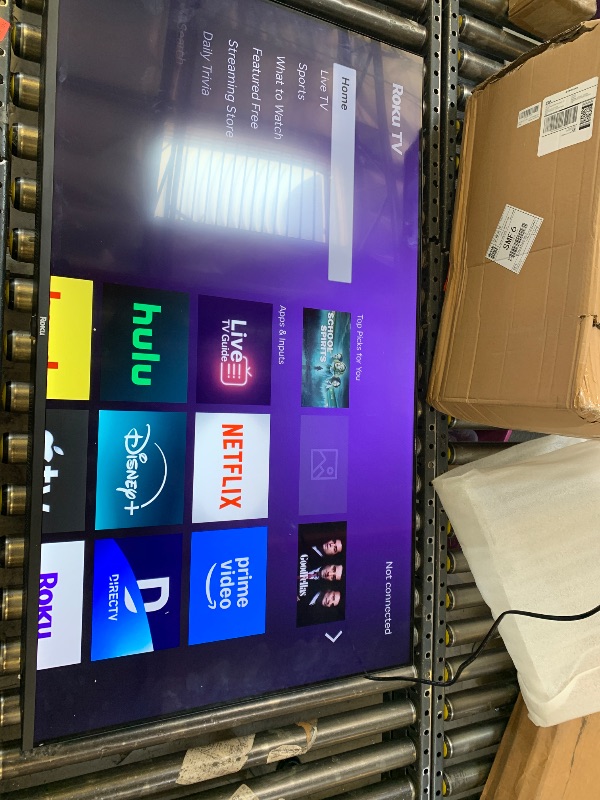 Photo 1 of Roku Smart TV – 50-Inch Select Series, 4K HDR TV – RokuTV with Enhanced Voice Remote – Flat Screen LED Television with Wi-Fi for Streaming Live Local News, Sports, Family Entertainment