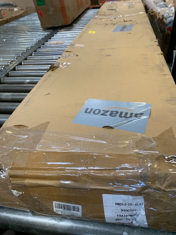 Photo 1 of ROYMELO 36x96 Inch Glass Sliding Barn Door Slab and 6.6ft Hardware Kit Included, 5 Frosted Glass, LVL Wood Panel Covered with White Water-Proof Scratch-Proof PVC Surface, Simple DIY Assembly