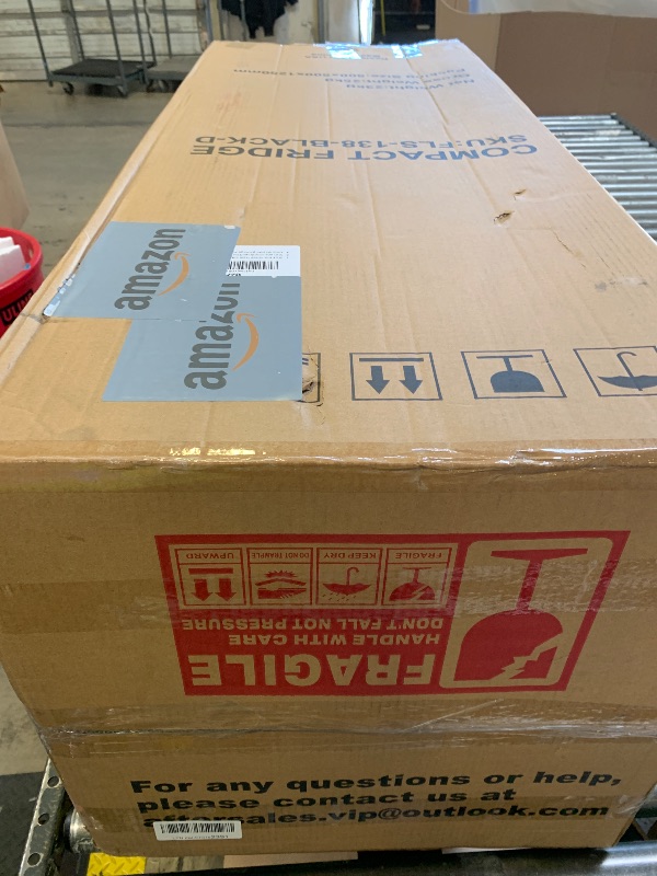 Photo 1 of Borcolo Mini Fridge with Freezer 4.9 Cu. Ft 2 Door Refrigerator, Dorm Fridge with 7 Adjustable Thermostat & Shelves, Compact Mini Refrigerator Freezer for RV, Kitchen, Office, Black