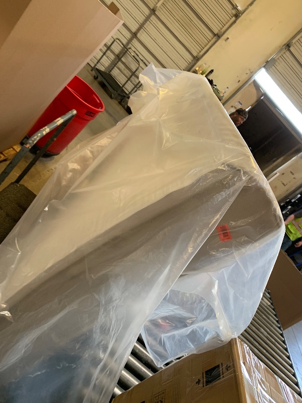 Photo 1 of Amazon Basics Memory Foam Mattress, Soft Plush Feel, Breathable, 12 Inch, Queen, White/Grey