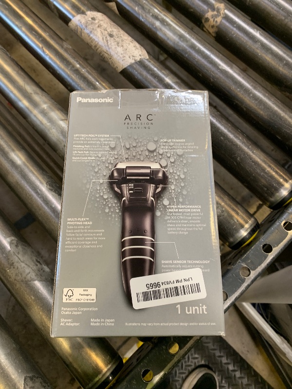 Photo 1 of Panasonic ARC5 Electric Razor for Men with Pop-Up Trimmer, Wet/Dry 5-Blade Electric Shaver with Intelligent Shave Sensor and Multi-Flex Pivoting Head – ES-LV65-S (Silver)
