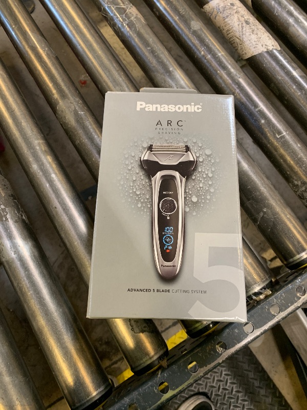Photo 1 of Panasonic ARC5 Electric Razor for Men with Pop-Up Trimmer, Wet/Dry 5-Blade Electric Shaver with Intelligent Shave Sensor and Multi-Flex Pivoting Head – ES-LV65-S (Silver)