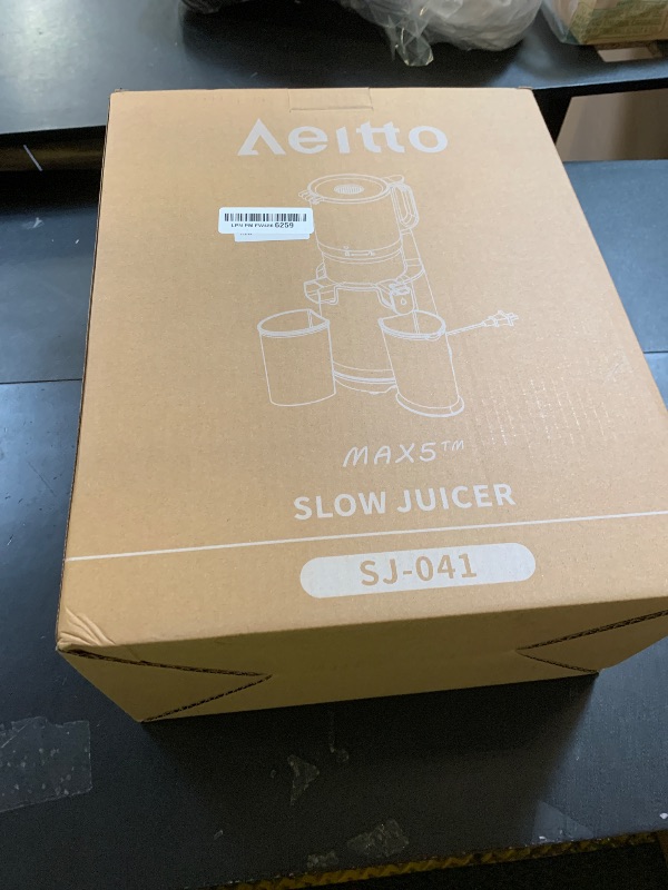 Photo 1 of Cold Press Juicer, 5.3" Extra Large Wide Mouth, Aeitto Slow Juicer Machines, High Juice Yield, Fit Whole Vegetables & Fruits, Professional Juice Extractor Machine,Self Feeding, Easy to Clean