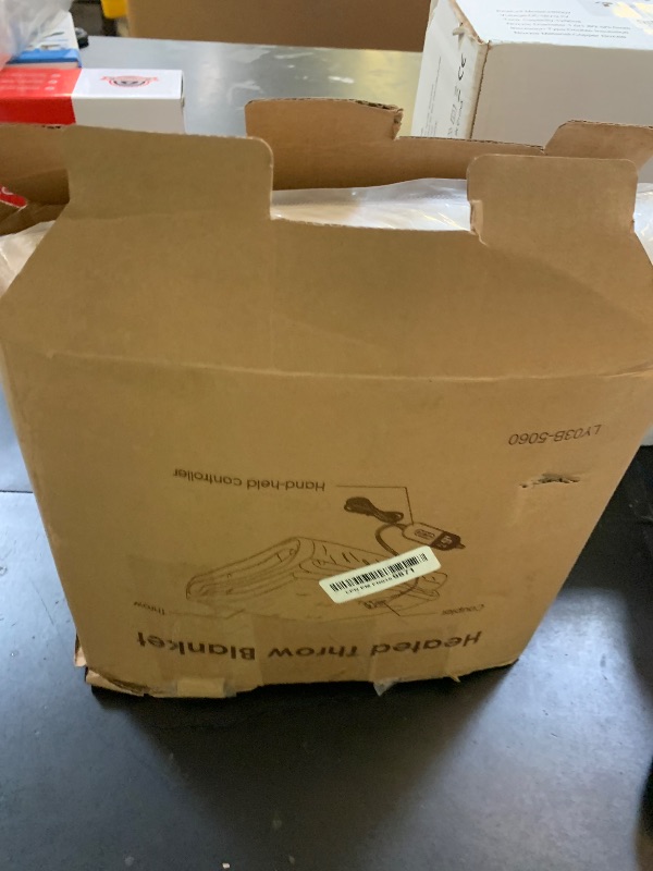 Photo 1 of AEPINBH Heated Blanket Throw with 6 Fast Heating Levels,4 Hours Auto-Off,50x60 Cozy Faux Rabbit Fur Bubble Washable Electric Blanket with Overheating Protection,ETL Certification?Cream?