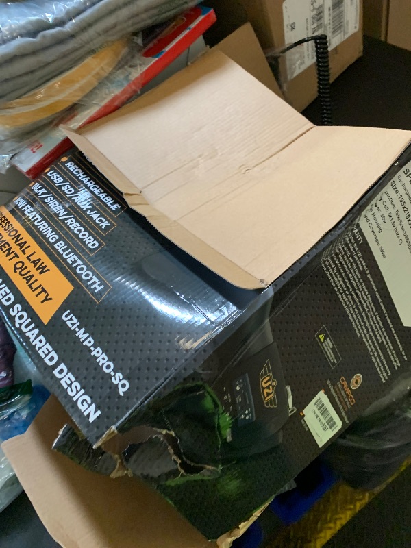 Photo 1 of Uzi High Power Loud Big Bluetooth Megaphone 50W, Professional Bullhorn Megaphone Used by First Responders, Police & Agencies, Rechargeable Battery, PA System, Outdoor Activities - Square Shaped