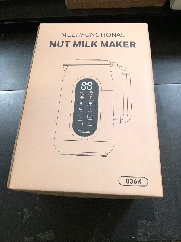 Photo 1 of 10 in 1 Nut Milk Maker Machine, 42oz IMD Screen Almond Milk Maker, Soy Milk Maker with Self-Cleaning, Delay Start, Keep Warm, Boil Water, Automatic Plant-Based Milk Blender for Soybean, Oat, Coconut