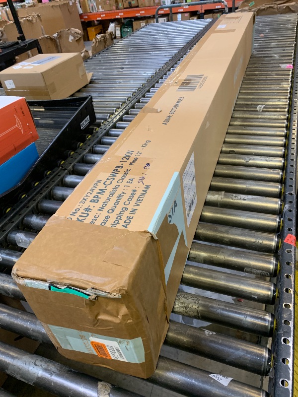 Photo 1 of Mellow Naturalista Classic - 12 Inch Solid Wood Platform Bed with Wooden Slats, No Box Spring Needed, Easy Assembly, King, Natural Pine