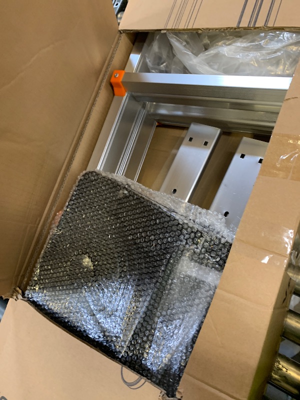 Photo 1 of Valeo Ladder 17 FT, A Frame 5 Step Ladder Extension,Multi Position & Storage Folding Ladder, 330 lbs Security Load Telescoping Ladders for Stairs Home Indoor Outdoor Roof