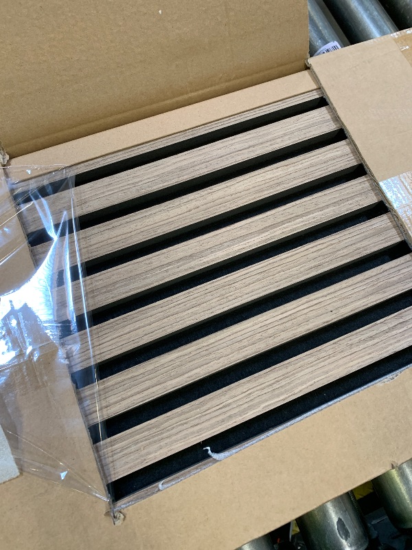 Photo 1 of 2-Pack Acoustic Wood Slat Panels - Soundproof Wall Paneling for Interior Decor