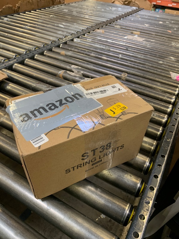 Photo 1 of Outdoor String LED Patio Lights - 100Ft 30M Outside Waterproof Light with Remote Dimmable ST38 Shatterproof Bulb Connectable Hanging Outdoor Electric Lighting for Backyard Yard Gazebo Porch Party