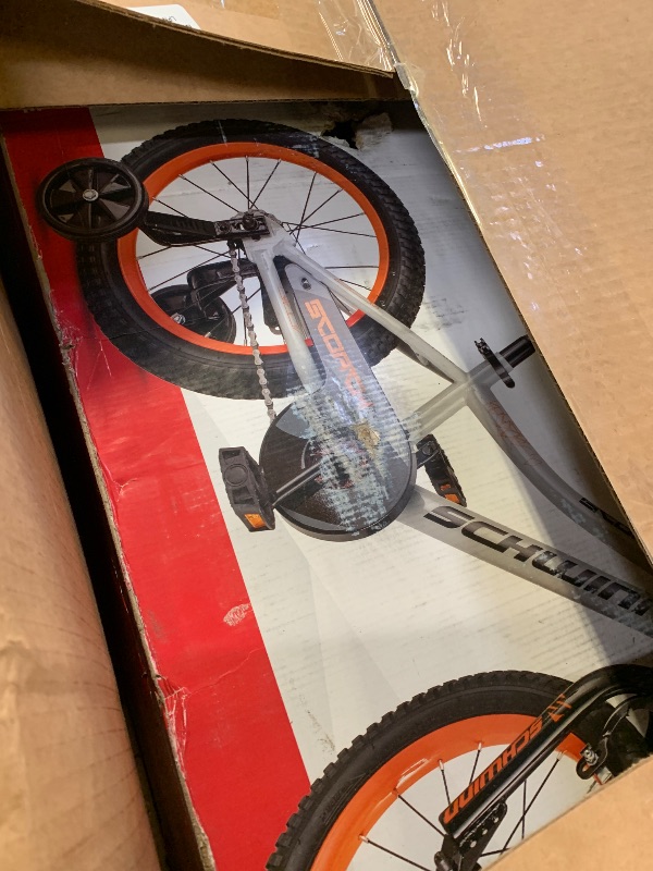 View 3 of ***PARTS ONLY*** **READ CLERK NOTES**Schwinn Scorch Bike, 16 Inch Bike for Kids Ages 3-13, with Training Wheels or Adjustable Seat, Rear Coaster Brake & Front or Front & Rear Hand Brake, for Girls & Boys, Grey