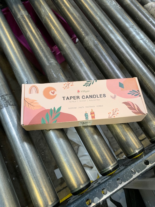 Photo 1 of 10 Inch Hot-Pink Taper Candles for Home Decoration, 10 Pack Unscented Candlesticks for Dinner Wedding Party, Smokeless and Dripless Candle Sticks
