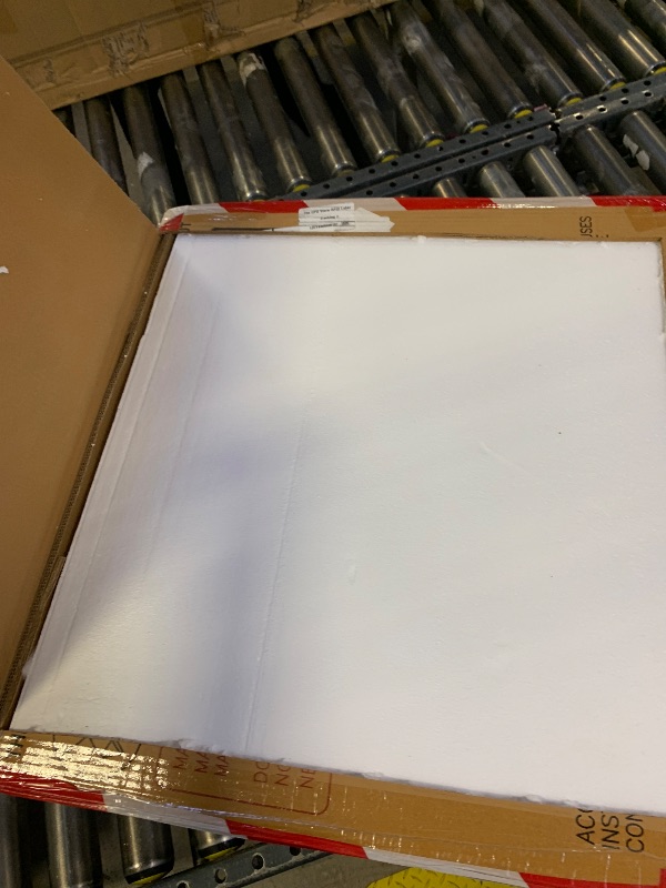 Photo 1 of Signature Design by Ashley Ryandale | Contemporary Accent Table – Glass Top, Aluminum Frame & Marble Shelf, Antique Brass Finish