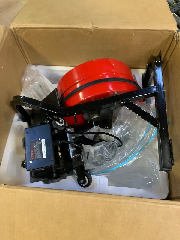 Photo 1 of VEVOR 50FT x 1/2Inch Sewer Snake Machine, Drain Cleaning Machine on 4 Wheels, Electri Drain Auger with 4 Cutters & Foot Switch for 1''- 4'' Pipes