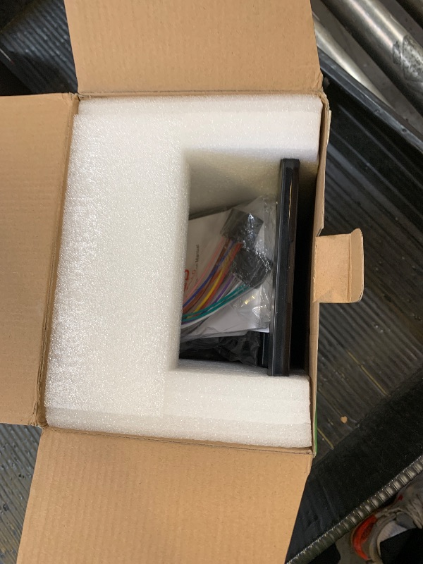 Photo 1 of **USED, UNABLE TO TEST* 9.5 inch CarPlay Single Din Car Stereo with Wired Car Play and Android Auto, Vertical Touch Screen 1 Din Radio with Mirror Link/1080P/EQ Audio/SWC/Bluetooth +Backup Camera