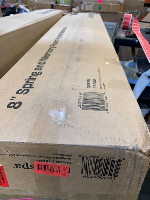 Photo 1 of Linenspa 8 Inch Memory Foam and Spring Hybrid Mattress - Medium Firm Feel - Bed in a Box - Quality Comfort and Adaptive Support - Breathable - Cooling - Guest and Kids Bedroom - Queen Size