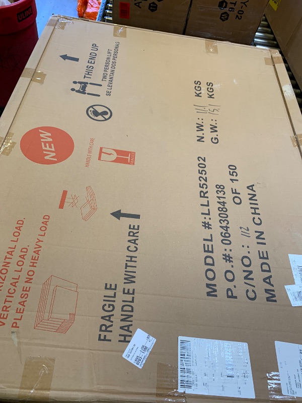 Photo 1 of Lorell Glass Dry-Erase Board, 48"x36", Frost (LLR52502)