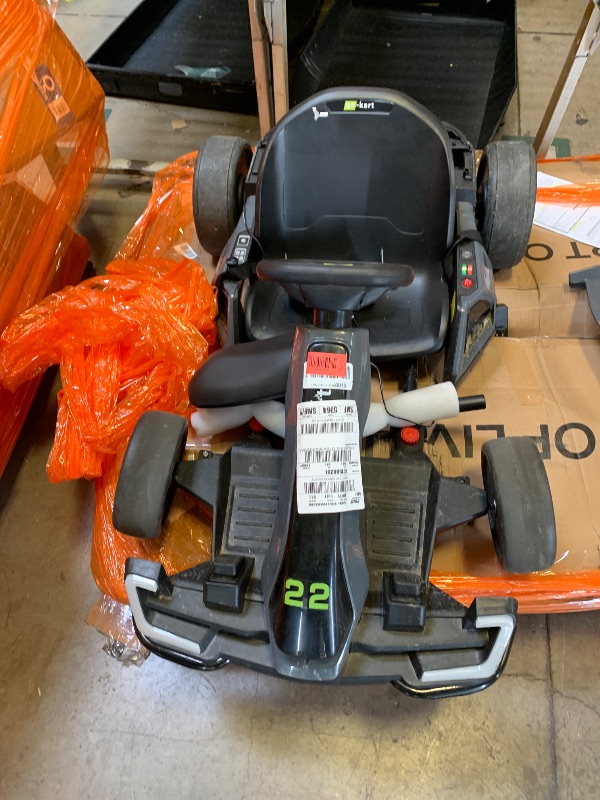 Photo 1 of **USED, DAMAGE** Nasitip 24V Electric Go Kart,300W Powerful Drift Kart for Kids, Electric Pedal Kart,with 300W Strong Motor, Drift/Sport Mode, Big Battery, Eva Tire,Length Adjustmen for Outdoor Racing Toy-Grey