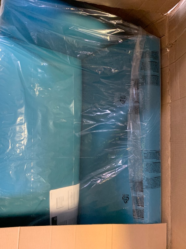 Photo 1 of FDP Pro Series Mobile Classic Sofa with Locking Casters for Portability; Durable Vinyl Common Area Seating, Hand Upholstered Commercial Furniture for Hotel Lobby, Office, Restaurant - Teal