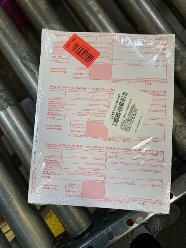 Photo 1 of 1099 NEC Tax Forms 2025 with Envelopes, 4 Part 15 Pack Tax Forms Kit and 15 Self-Seal Envelopes –Great for QuickBooks and Accounting Software, Value Pack for Business - Made in The USA - 15-Pack