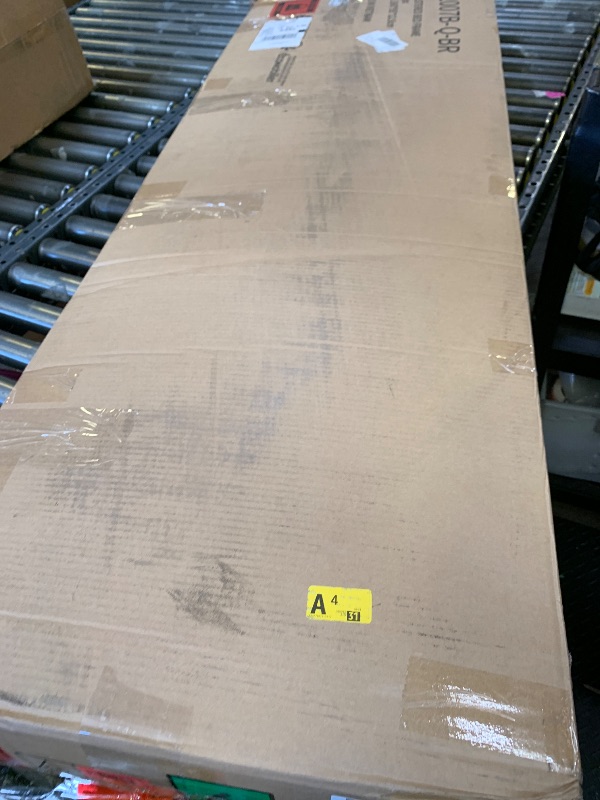 Photo 1 of Novilla Queen Bed Frame with Headboard, Bed Frame Queen Size with Wood Slats Support,Linen Upholstered Adjustable Headboard, No Box Spring Needed, Heavy Duty Feet, Easy Assembly, Beige