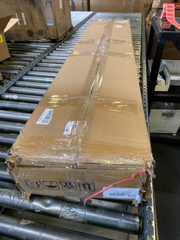 Photo 1 of *USED** Tribesigns Farmhouse Console Table, 63-Inch Long Entryway Table with 3 Tier Storage, Wooden Rectangular Sofa Table Behind The Couch for Entrance, Hallway, Living Room, Black