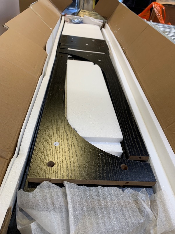 Photo 1 of *USED** Tribesigns Farmhouse Console Table, 63-Inch Long Entryway Table with 3 Tier Storage, Wooden Rectangular Sofa Table Behind The Couch for Entrance, Hallway, Living Room, Black