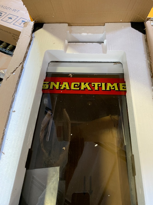 Photo 1 of Top Star Popcorn Machine - 12oz Stainless-Steel Kettle, Reject Kernel Tray, Warming Light, and Accessories by Great Northern Popcorn (Red and Yellow)