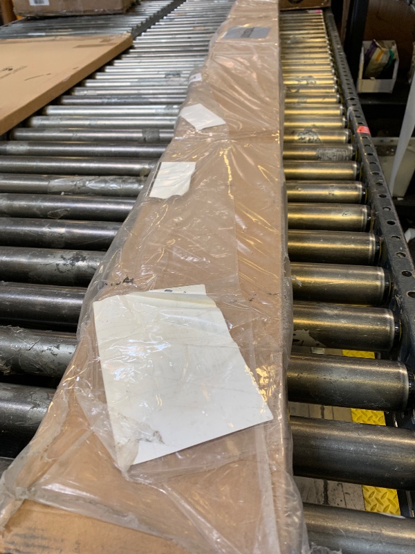 Photo 1 of SmartStandard 42in x 96in Double MDF Sliding Barn Doors with 7FT Bypass Barn Door Hardware Kit, Save Space, Waterproof, Easy Install, Fit 72in-76in Openning, White