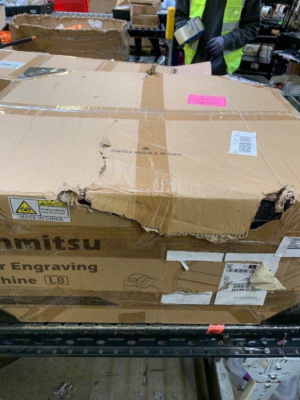 Photo 1 of Genmitsu L8 Laser Engraver, 20W (20000mW) Laser Cutter Built-in Acrylic Enclosure with Vent, Air Assist Pump, Honeycomb, Camera, All-in-one Plug and Play Engraving Machine, Safety Class 1