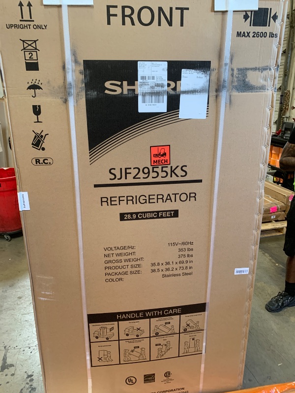 Photo 1 of DUURA Elite DE210FDBMDSS Refrigerator Built in with French Doors Adjustable Glass Shelves Dual Drawer Bottom Freezer with Ice Maker, LED Interior Light and Stainless Steel Exterior, 36-Inch, Metallic