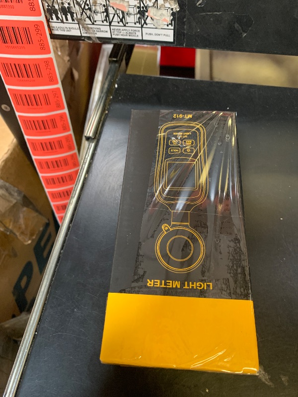 Photo 1 of Light Meter Digital Illuminance Meter Handheld Ambient Temperature Measurer, Range up to 200,000 Lux, Luxmeter with 4 Digit Color LCD Screen