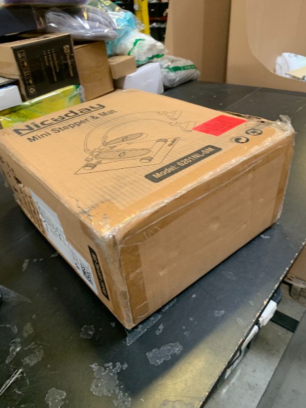 Photo 1 of Niceday Steppers for Exercise, Mini Stair Stepper with Resistance Bands at Home Workout Equipment with 300LBS Loading Capacity, Hydraulic Fitness Stepper with LCD Monitor with Mat