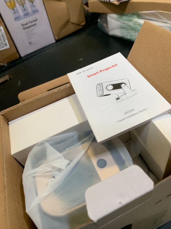 Photo 1 of ?Auto Focus&1080P?Magcubic Mini Smart Projector with 4K Support, Portable Projector with Wifi and Bluetooth, 5W Speaker, Built in Apps, Voice Control, Outdoor Movie Projector