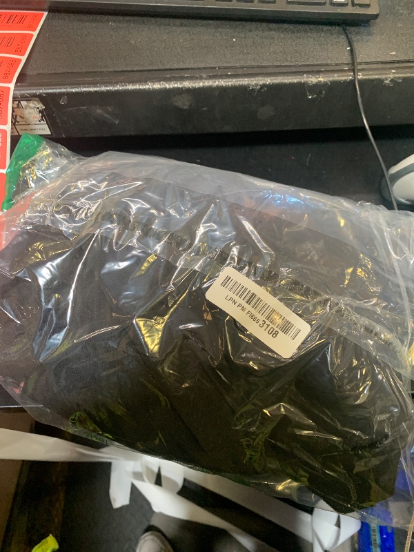 Photo 1 of MAYFASEY Women's Flare Chiffon Sleeve High Split Formal Evening Gown Maxi Dress with Cape Black L