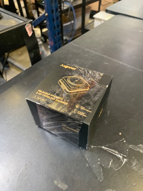 Photo 1 of ?2026 Upgraded?Wireless Charger 3 in 1, Foldable Wireless Charging Station with Night Light for Apple MagSafe Charger, Travel Magnetic Charger Stand, Nightstand Fast 15W Charging Station (20W Adapter)