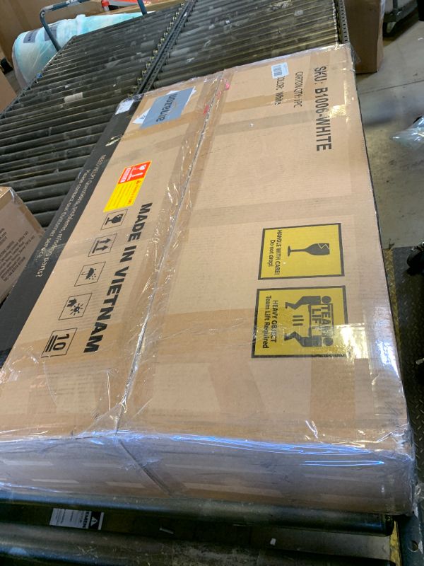 Photo 1 of COMHOMA Vanity Desk with Mirror and Lights, Makeup Vanity Table with 4 Drawers & Storage Shelves, Large HD Mirror, 3 Color Modes & Adjustable Brightness, Modern Dressing Table for Bedroom, White/Gold