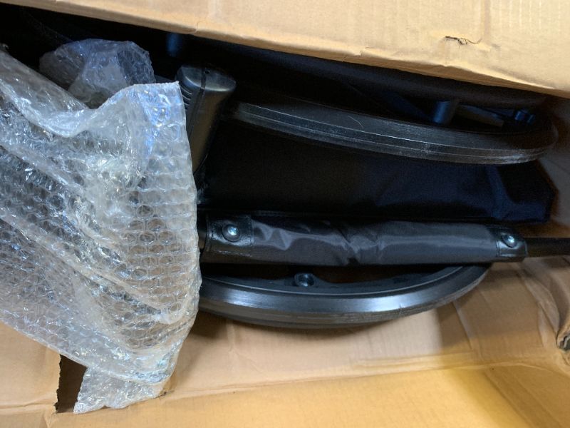 Photo 1 of Medline Premium Ultra-Lightweight Wheelchair with Flip-Back Desk Arms and Elevating Leg Rests for Extra Comfort, Black, 22” x 18" Seat