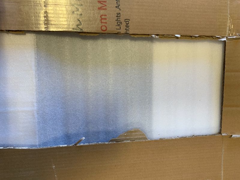 Photo 1 of ODDSAN 55x40 inch Large LED Mirror for Bathroom, Lighted Vanity Mirror for Wall, Dimmable, Anti-Fog, Shatter-Proof, ETL Listed (Front Lights + Backlit)