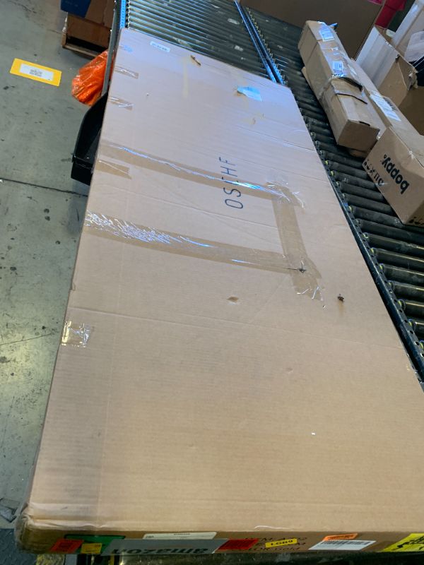 Photo 1 of OSCHF Extra Long Desk with Bookshelf - 63" Double Long Writing Table for 2-Person Workstation, Modern Study Work Computer Desk for Home and Office, Gold