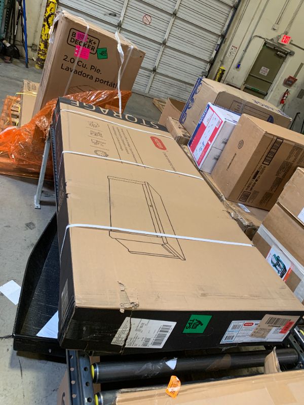 Photo 1 of  --FACTORY SEALED-- Keter Westwood 150 Gallon Deck Box Organizer, Doubles as 2-Person Bench Seat, Brown – Large Resin Outdoor Storage and Seating with Lockable Lid for Garden, Pool, and Patio --FACTORY SEALED--
