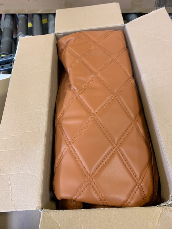 Photo 1 of NOKINS Golf Cart Diamond Seat Covers Kit, Fit for Club Car Precedent OEM Standard Front Seat Cushion, Golf Cart Vinyl Seat Cover, No Nails Required (All Brown)